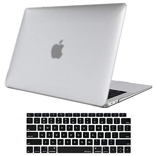 New MacBook Air 13 inch Case 2018 Clear Matte Hard Case Cover A1932 Touch Bar
